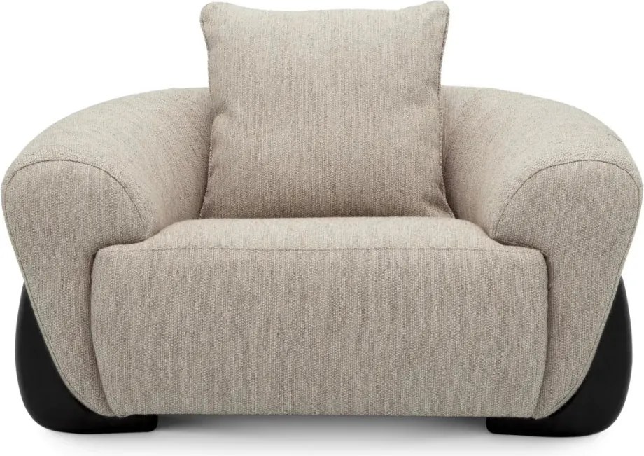 Fotoliu design LUX Siderno, Splendor light grey