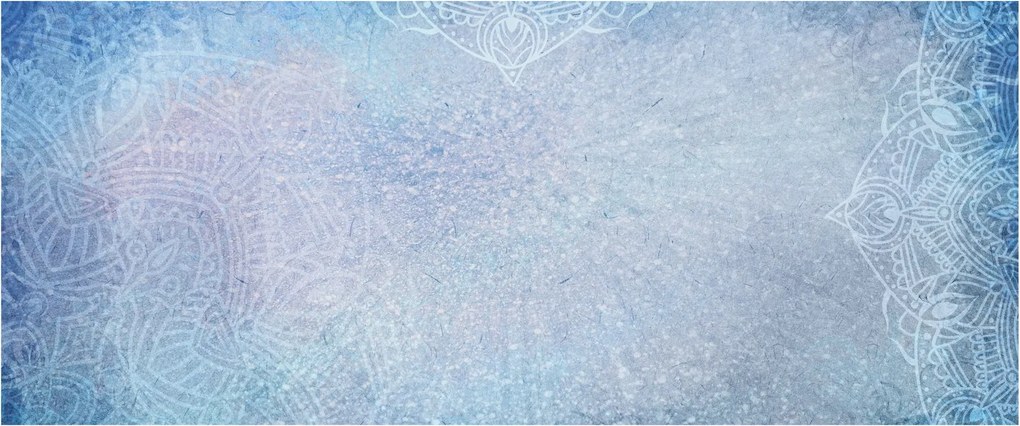 Tablou - Mandala in albastru (120x50 cm)