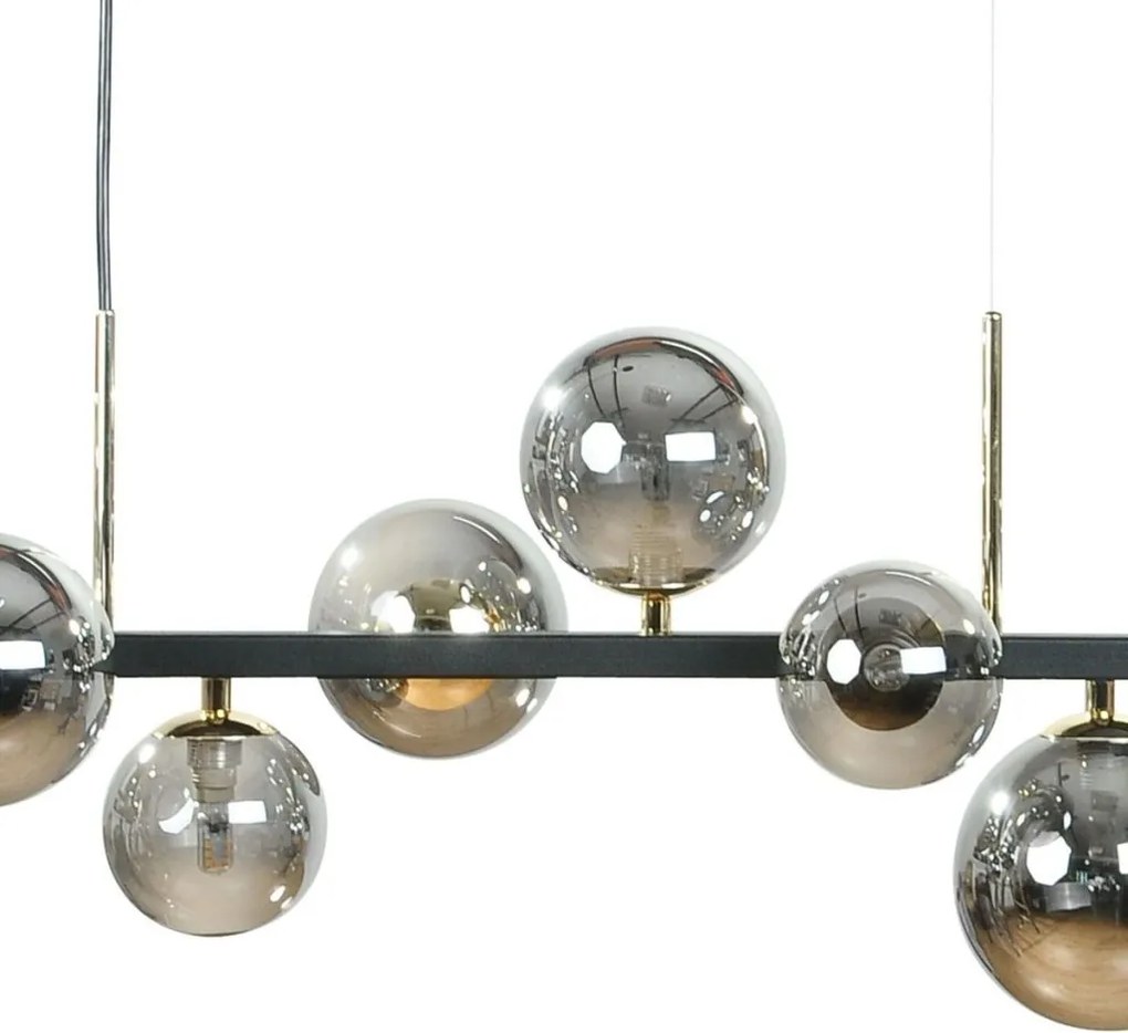 Lustra cu 10 surse de lumina SERENITY negru
