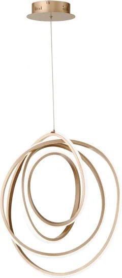 Ondaluce - Lustră LED reglabilă cu cablu Golden, LED/50W/230V, Ø 50 cm, aurie