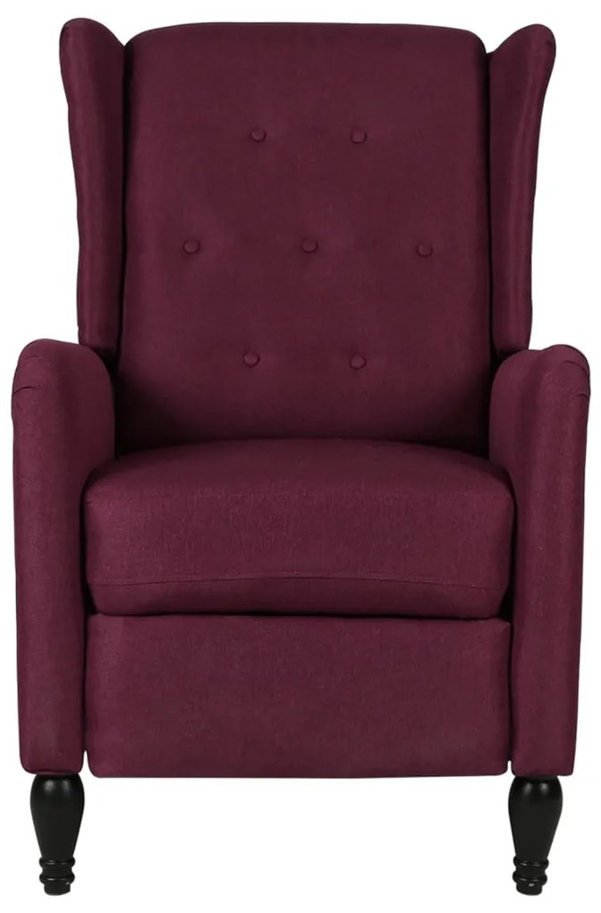 329327 vidaXL Fotoliu rabatabil, violet, material textil