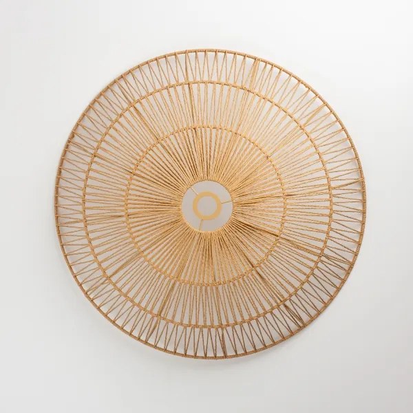 Brilagi - Lustră aplicată LED CERIA BOHO 1xE27/40W/230V Ø 70 cm maro