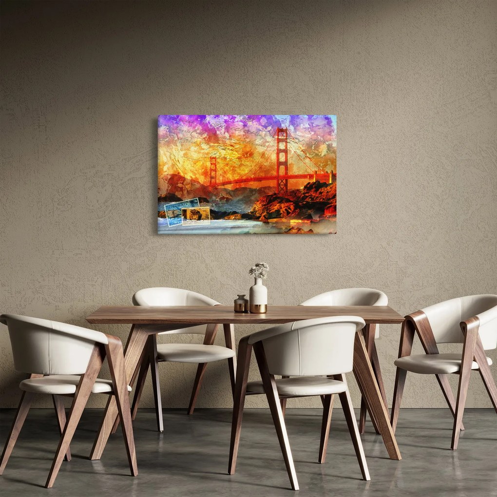 Tablou - Golden Gate, SanFrancisco, California (90x60 cm)