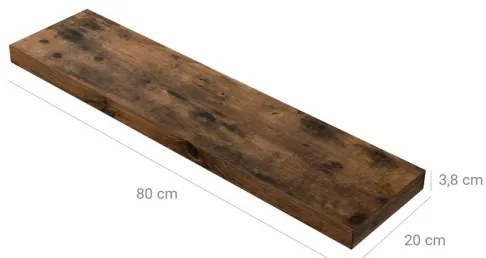 Raft de perete SHELFY, maro