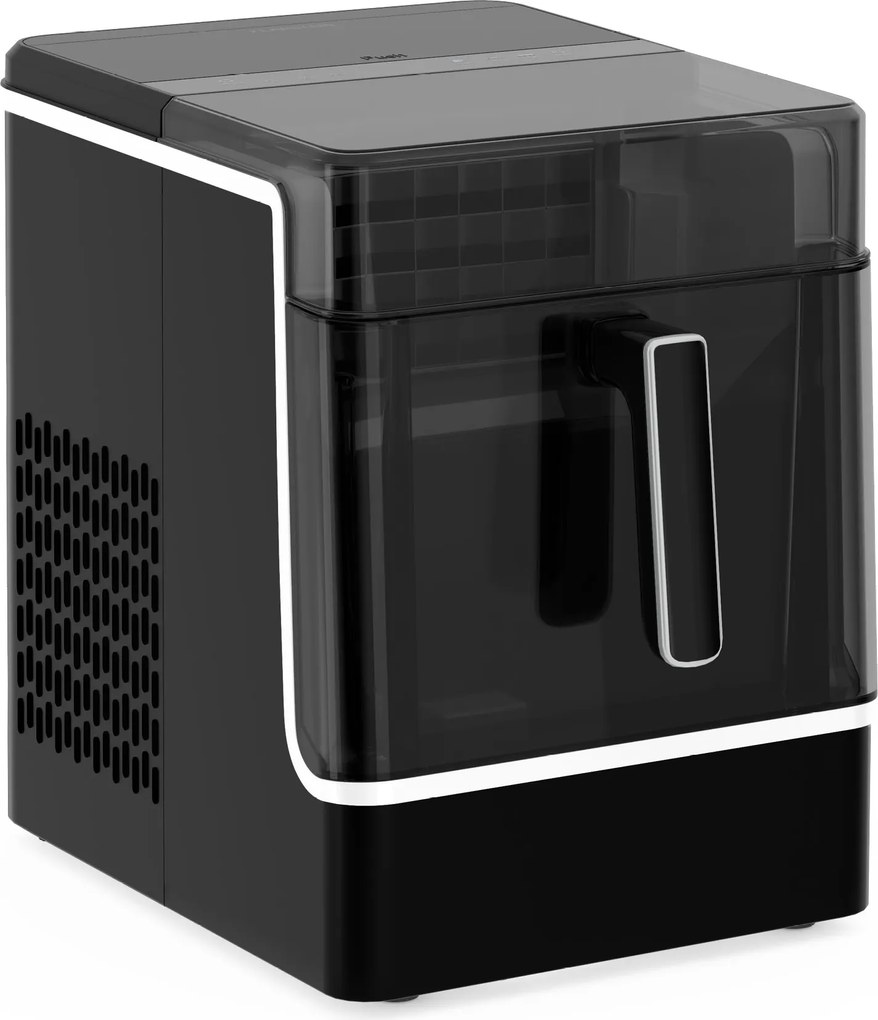 Klarstein Ice Lux aparat de făcut gheață, din oțel inoxidabil, 23 kg/24 h, auto-curățare.