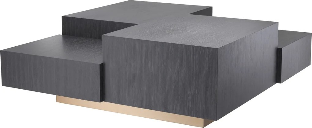 Masuta de cafea design elegant LUX Nerone, gri carbune 113962 HZ