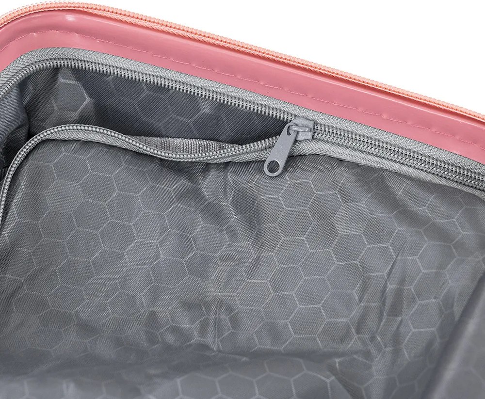 TraveLux Urban valiză mică de mână cu capac dur 28x36x16 cm roz somon