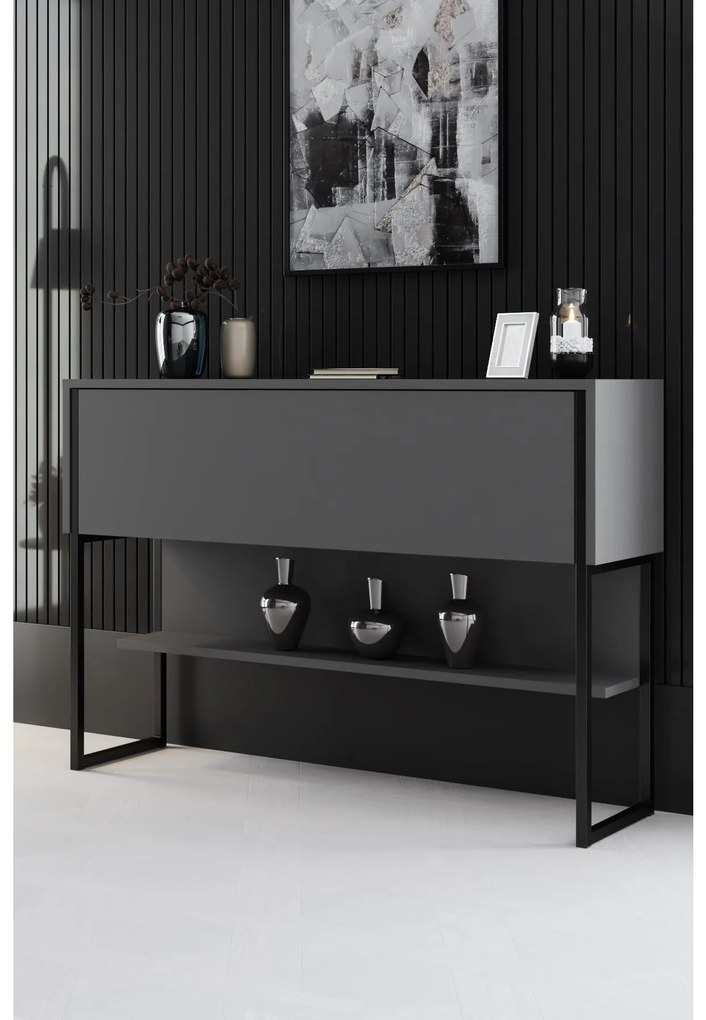 Măsuță consolă Luna 4 (Negru + antracit) . 1102305