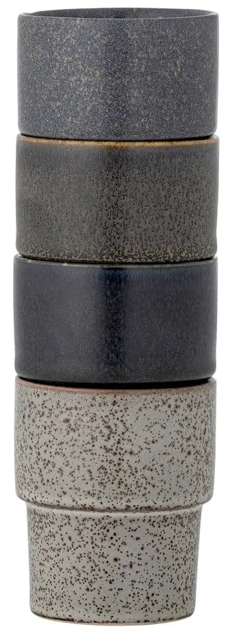 Cești maro 4 buc. pentru espresso din gresie 150 ml Ewan – Bloomingville