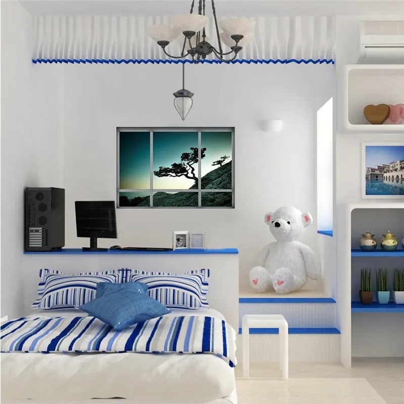 Sticker perete Baobas Tree 3D Window
