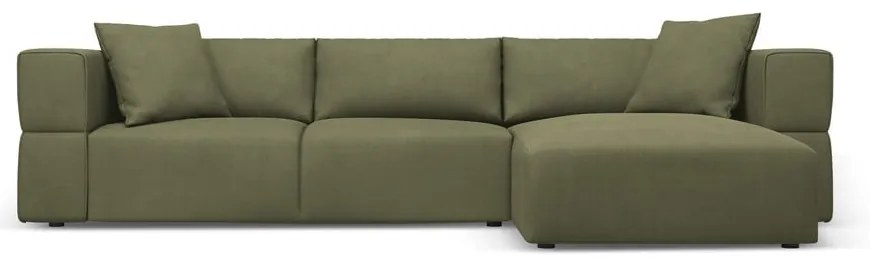 Colțar verde deschis (cu colț pe partea dreaptă) Esther – Milo Casa