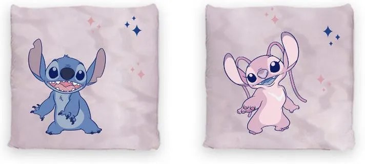 Disney Lilo și Stitch Pink pernă decorativă 40x40 cm