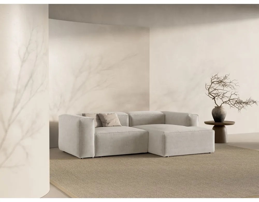 Colțar bej (cu colț pe partea dreaptă/cu șezlong) Bergamo – Cosmopolitan Design