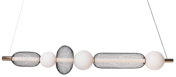 Lustră LED pe cablu MAXLIGHT P0593 BORA LED/29W/230V alb/negru