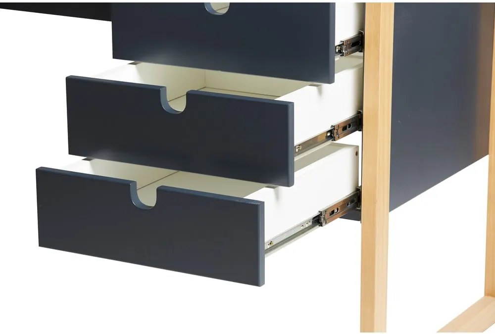 Birou Marckeric Square, 140 x 75 cm, gri antracit