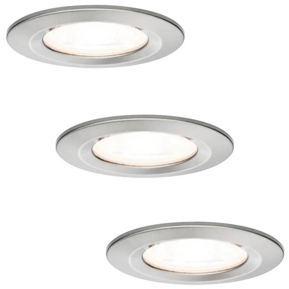 Paulmann 93599 - SET 3x LED GU10/7W IP44 Corp de iluminat dimabil pentru baie 230V