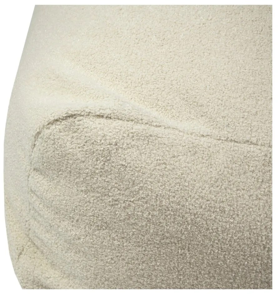 Fotoliu bean bag maro cu tapițerie din țesătură bouclé Snug 100 – SLOWDOWN