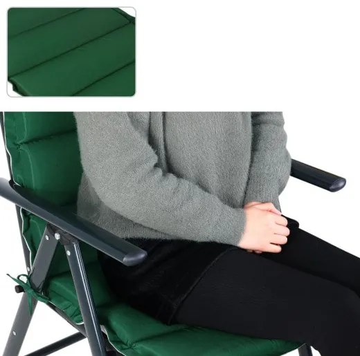 Deuba 6 perne Vanamo fata-verso 120x45x5 cm - gri/verde