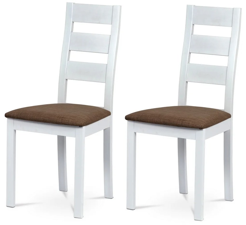 Set de scaune de sufragerie BC-2603 WT, alb, 2 buc