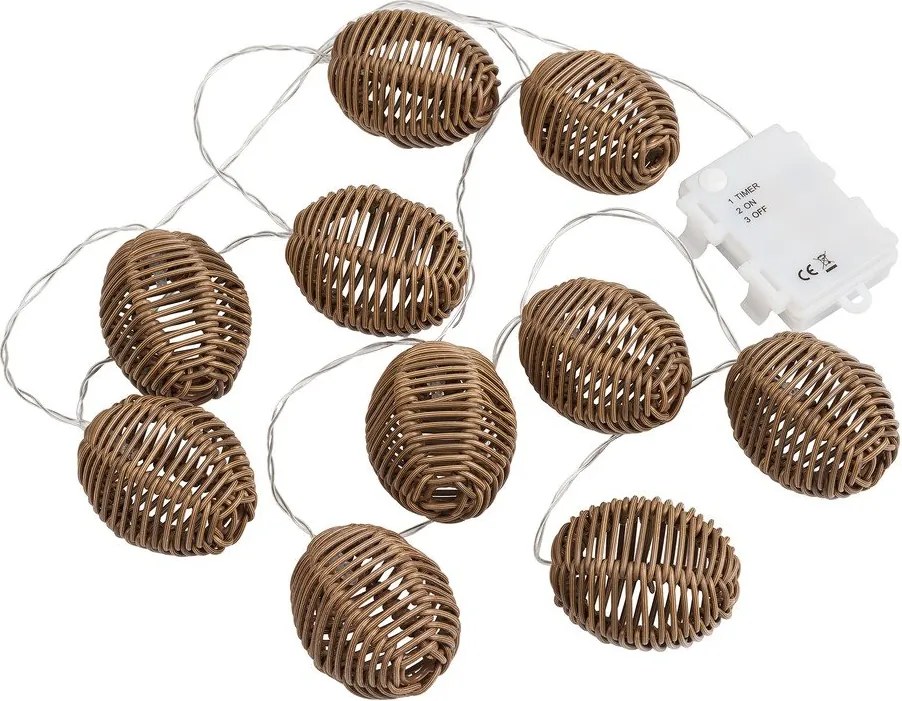 Ghirlandă luminoasă LED număr becuri 10 buc. cu baterii lungime 180 cm Carlisle – House Nordic