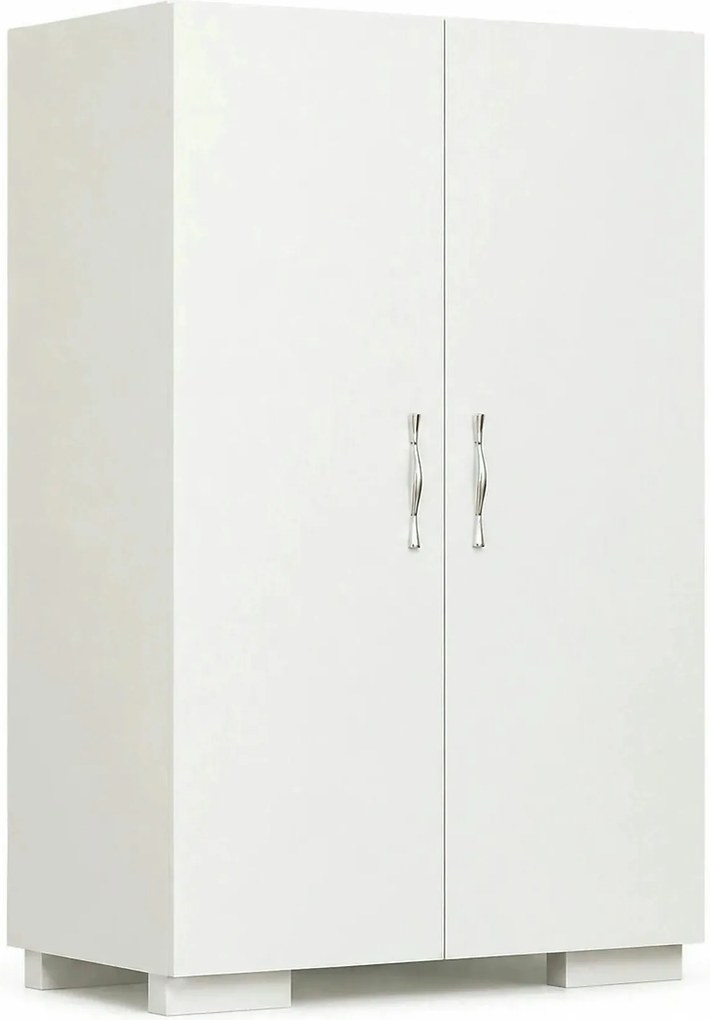 Dulap MADA4 AYAK, alb, PAL melaminat, cu 2 usi, 60x35x94 cm