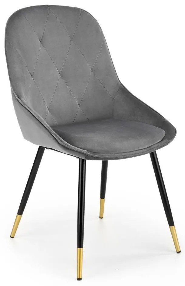 Scaun de bucaterie Beline, gri/negru