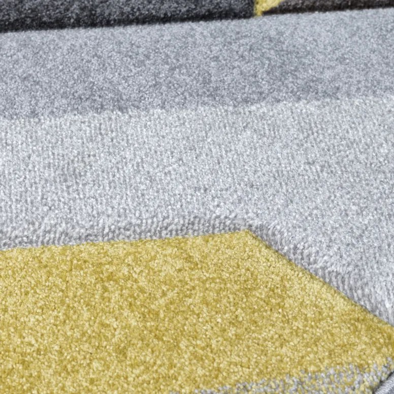 Covor Aurora Gri/Galben Ochre 120X170 cm, Flair Rugs