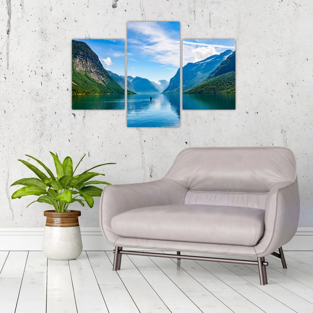 Tablou - Lacul Lovatnet (90x60 cm)