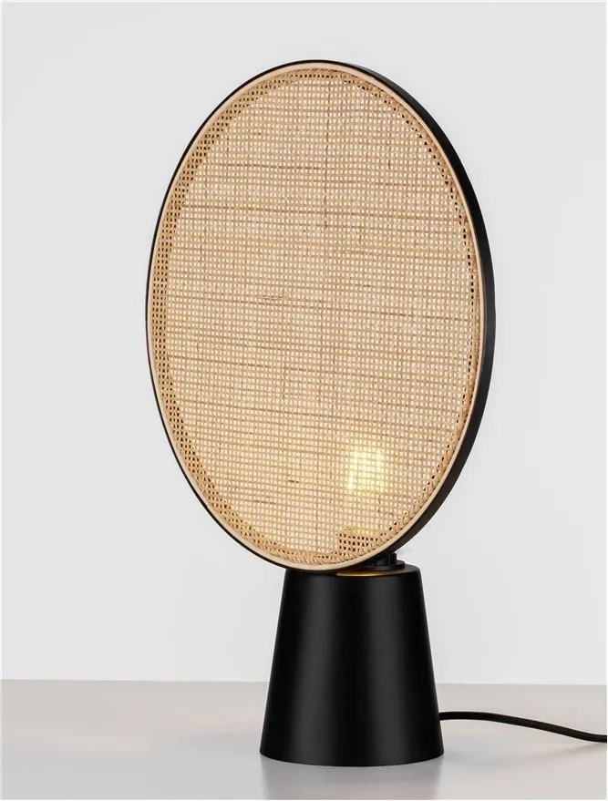 Veioza/Lampa de masa decorativa ratan natural, TIERRA D 35cm