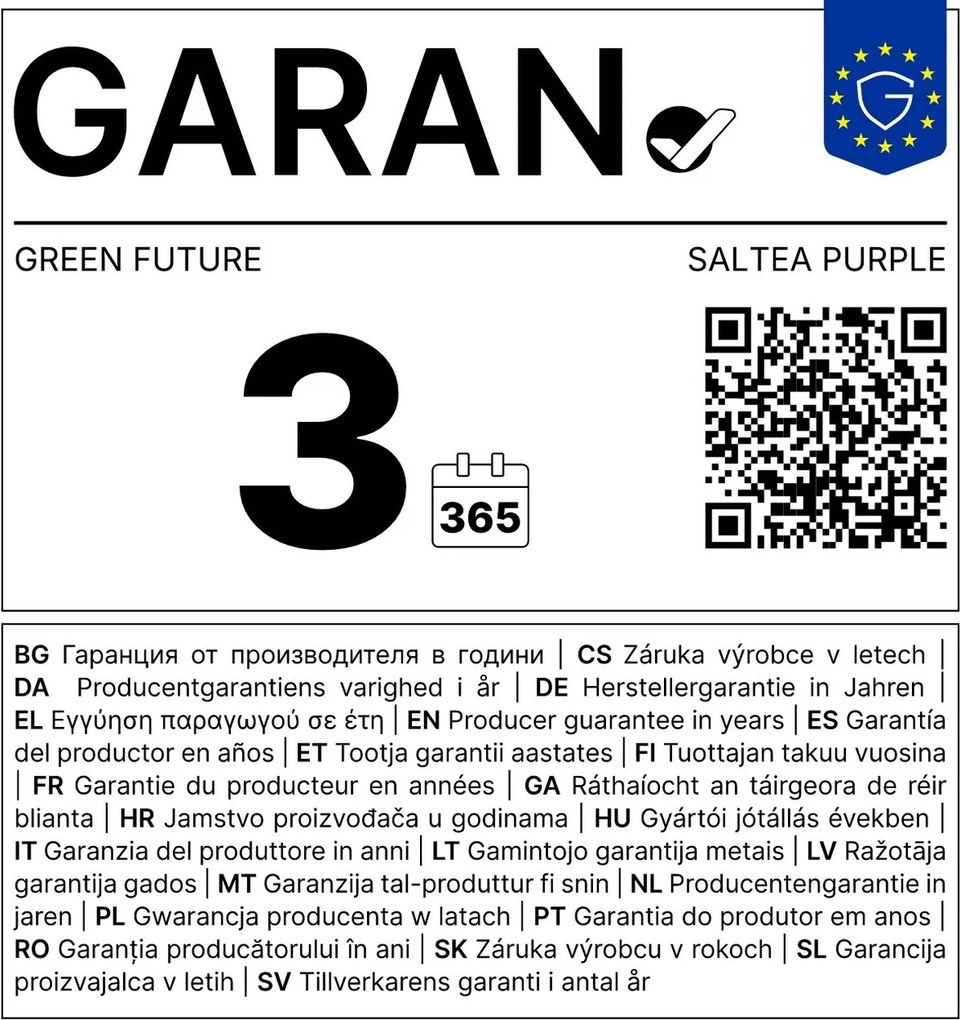 Saltea Green Future Super Ortopedica Purple Line 160x200 cm, H 16 cm