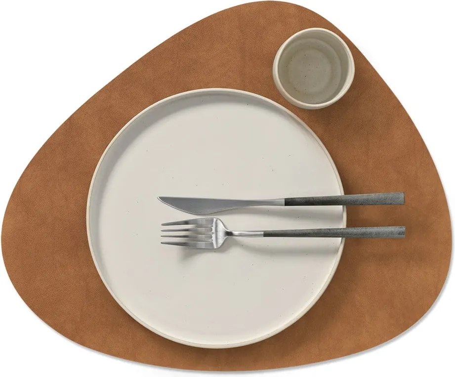 Suport pentru farfurii din piele ecologică 37x44 cm Curve L Double Nupo – LIND DNA