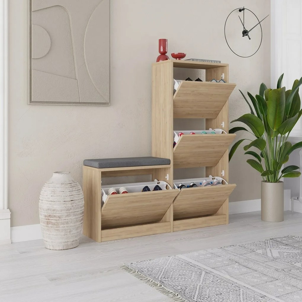 Dulap pentru pantofi Dude Oak