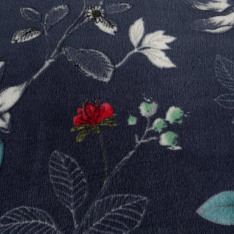 Lenjerie de pat reversibila DUO SENSE NOCTIFLORA albastru inchis cocolino/flanel Dimensiune lenjerie de pat: 70 x 90 cm | 140 x 220 cm