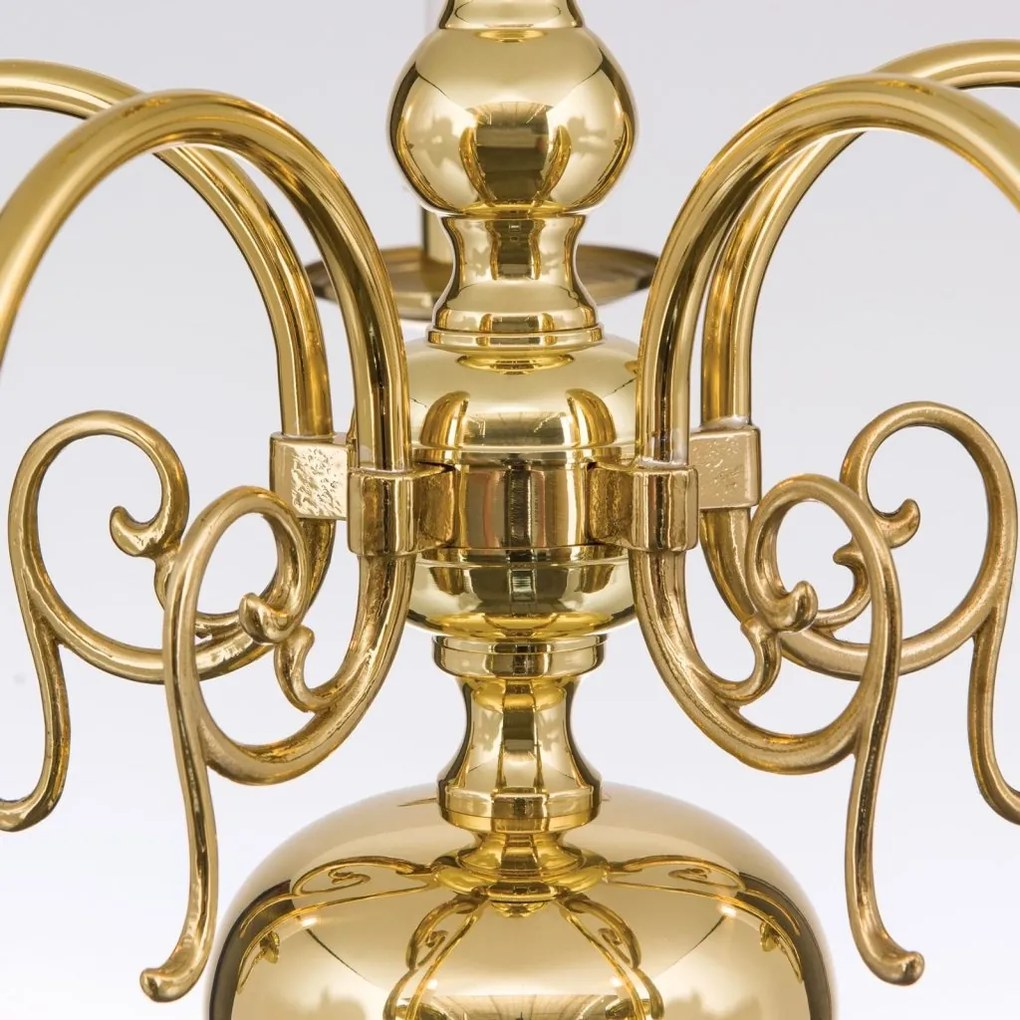 Candelabru 5 brate design clasic FLAMISCH, alama lucioasa