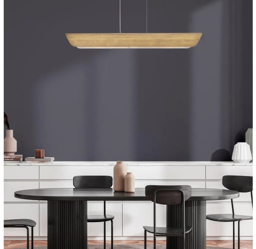 Hinkley HK-ARCO-LED-LP-117-HB - Candelabru LED ARCO suspendat pe cablu, 43W, 230V, 3000K, finisaj auriu