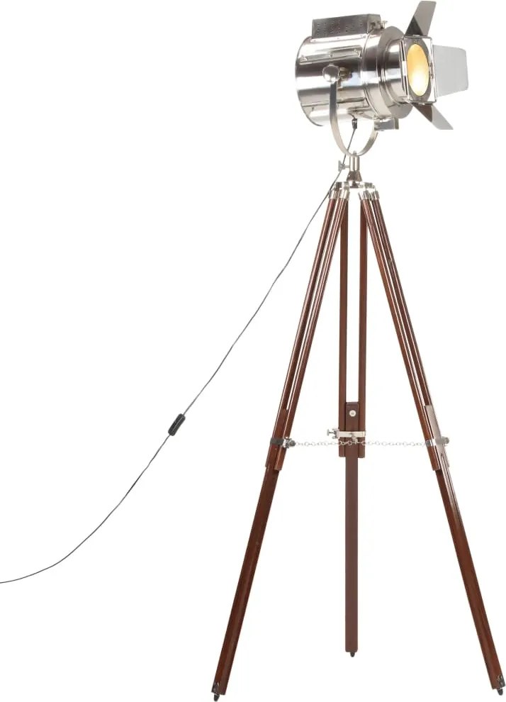 vidaXL Lampă de podea cu trepied, 180 cm, lemn masiv de mango