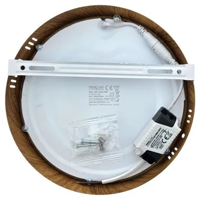 Plafonieră LED RING LED/18W/230V 4200K 21 cm maro