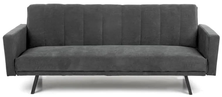 Canapea extensibila Armando velvet gri – H78 cm