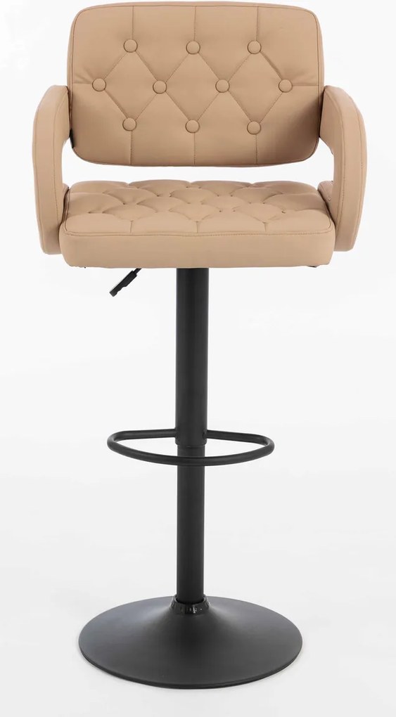 HR8403W Scaun Caramel Piele Ecologica Premium Soft cu Bază Neagră