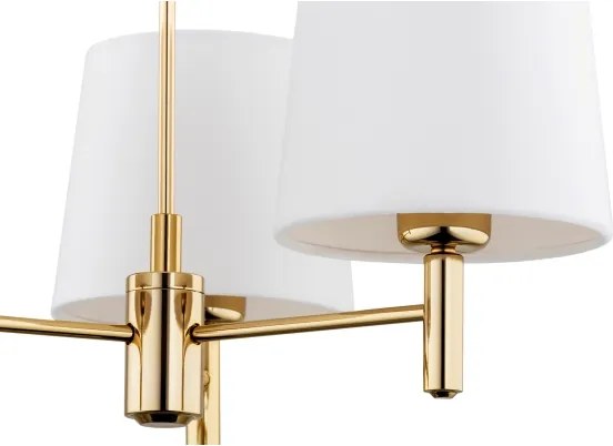 Brilagi - Lustră pe tijă MONTE 3xE27/60W/230V crem/auriu