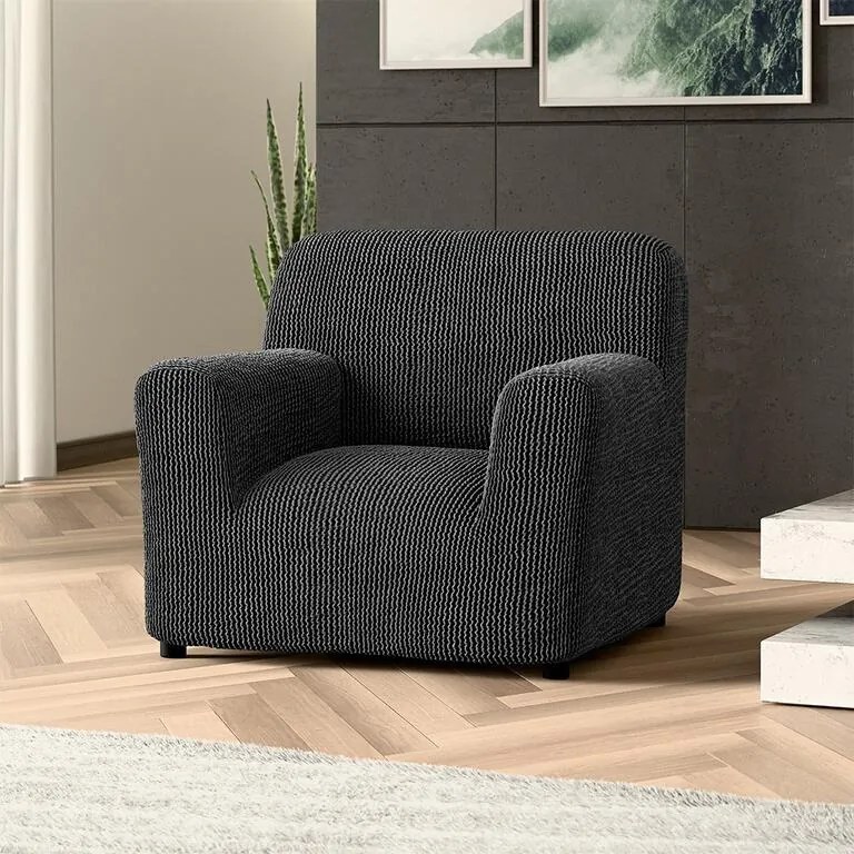 Huse bielastice COSTINA antracit fotoliu (l. 60 - 110 cm)