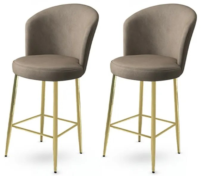 Set de scaune de bar Alte Cappuccino and Gold, 2buc., 2 buc.