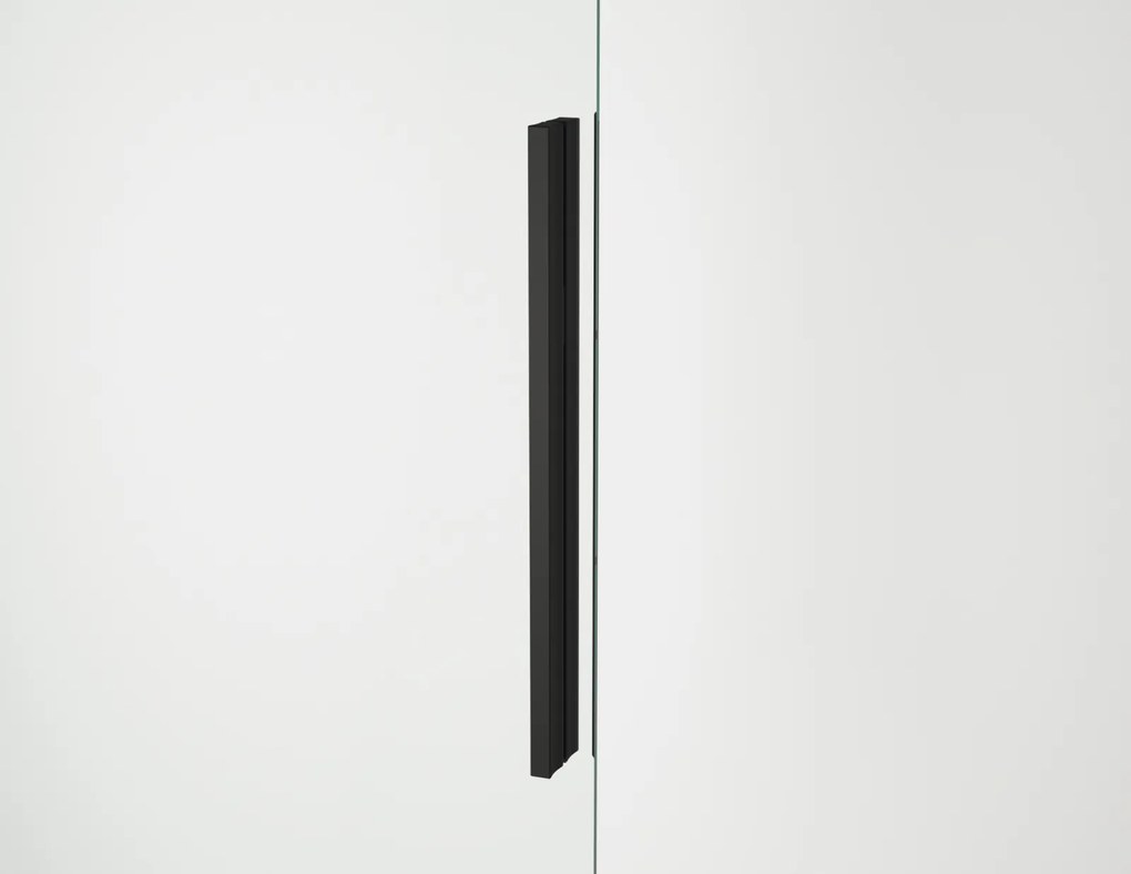 Usa culisanta de dus in nisa, 1300 mm, negru mat, doua elemente, Ronal Oriana Negru mat, 1300 mm