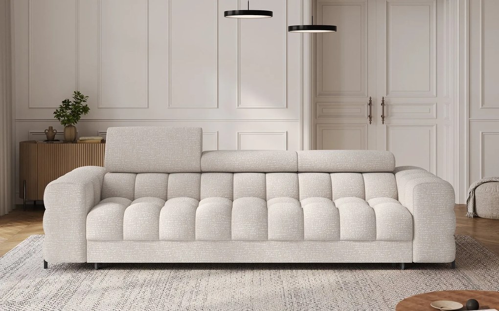 Canapea lemn masiv extensibilă Festello Personalizabila, 260 × 100 × 96 cm - royal18