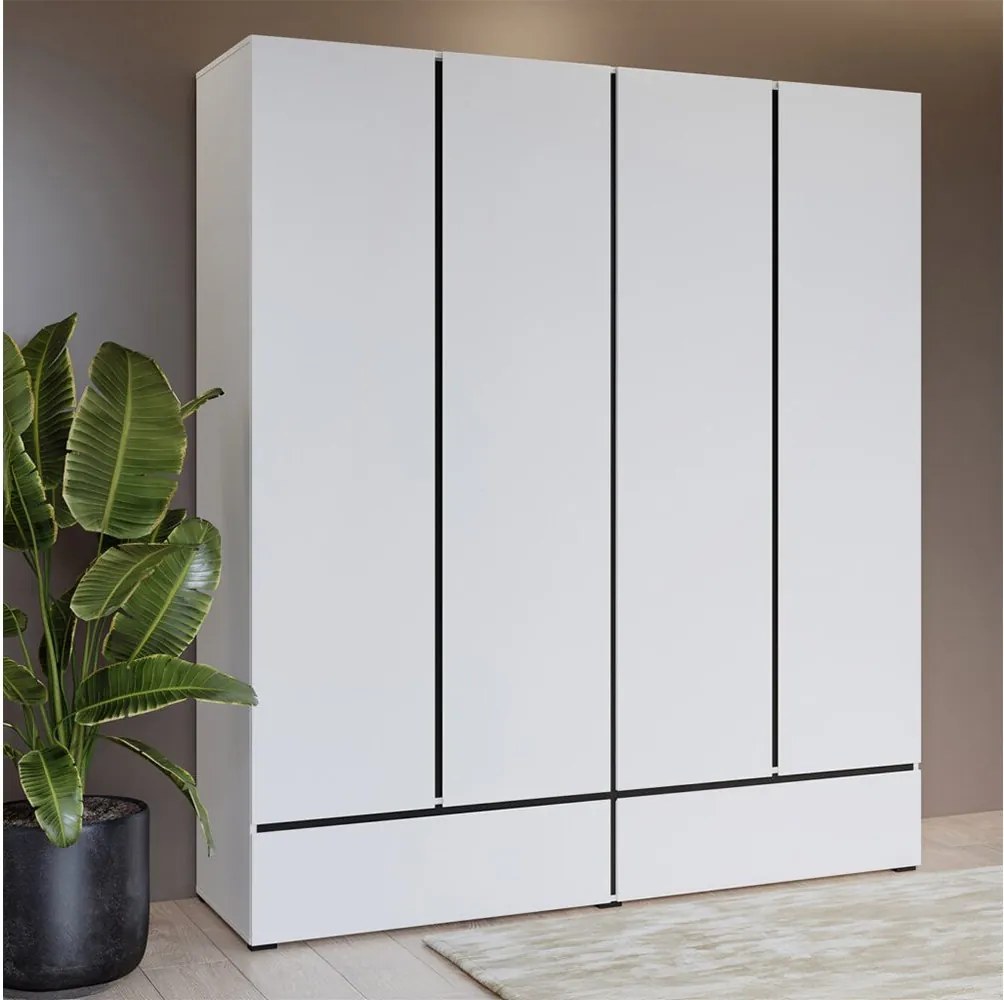 Dulap lemn masiv Orion, 180 × 210 × 60 cm - Stejar deschis