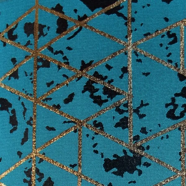 Lustră pe cablu REZO 1xE27/60W/230V turcoaz