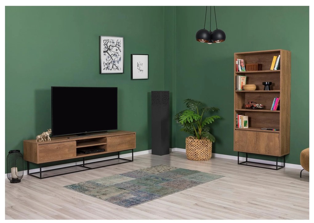 Set mobilier living Laxi 12 (nuc + negru). 1107124