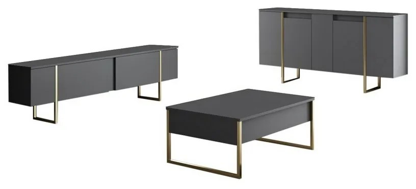 Dulap Luxe Anthracite and Gold