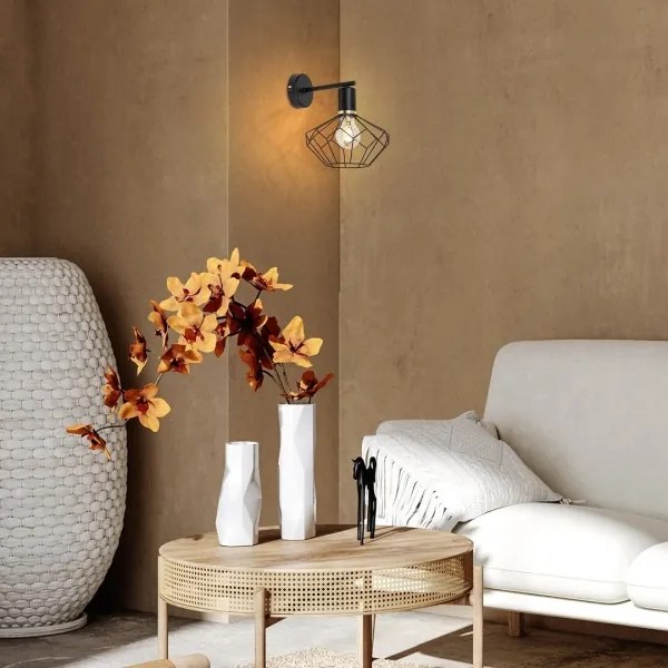 Aplică Rabalux 71064 FRAN 1xE27/40W/230V d. 20 cm negru