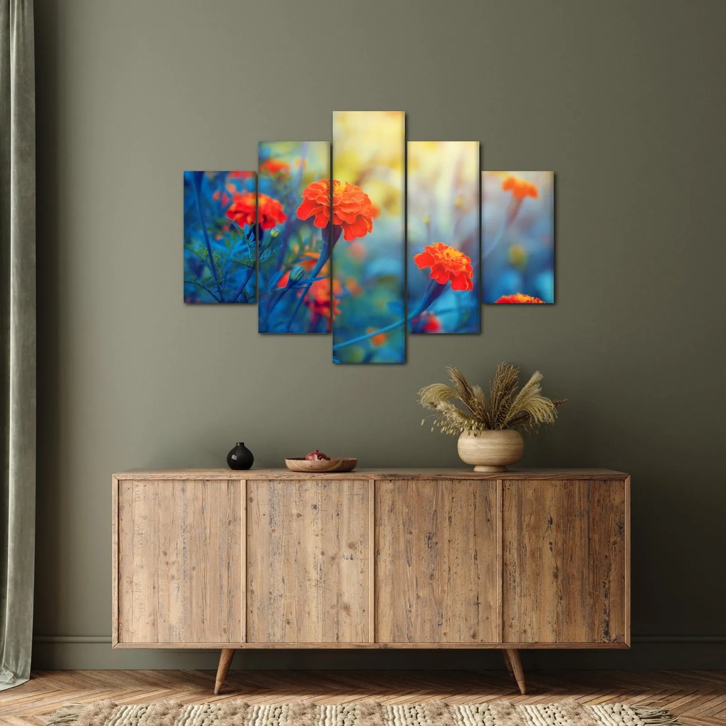 Tablou - Flori portocalii (150x105 cm)